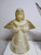 Christmas Angel Ornaments Set Of 3 Hard Plastic Vintage Decorations Silver Paint