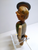 ANRI Mechanical Hat Tipping Bottle Stopper Wood Carved Puppet Barware Cork Green
