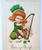 St Patrick's Day Postcard John Winsch Big Eyed Child Harp Series Erin Go Bragh