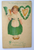 St Patrick's Day Postcard Wolf Ellen Clapsaddle Flag Girl Harp Wearing Green 453