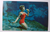 Weeki Wachee Mermaids Florida Postcard Lady Eats Banana Underwater Act Chrome