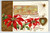 Birthday Flowers Gemstone Postcard December Turquoise Poinsettia Nash 1908 Gem