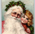 Christmas Postcard Santa Claus Frances Brundage Long Beard Girl Robbins 1906
