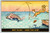 Fishing Linen Postcard Huge Exaggerated Fish Man Falls Humor Signed Unk Unused