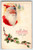 Santa Claus Christmas Postcard Embossed Holly Vintage Series 106 Original 1922