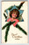Christmas Postcard Angel Cherub Wings Star Tree Branch Series 110 Vintage 1914