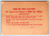 Toreador Pinball Machine Instructions Card 1956 10 Cents Per Player 5 Ball Play