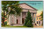 Chapel University Of Athens Georgia Postcard Unposted Linen Building People Tree