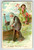 New Year Postcard Tuck Father Time Angel Boat Water 1909 Series 113 Embossed