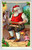 Christmas Postcard Santa Claus Making Sled Toy Doll Stecher Series 227 Unposted