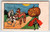 Halloween Postcard White Horse Carriage Buggy Coach JOL Pumpkin Oct 31 Cancel
