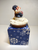 Snowman Jar Topper Christmas Them Ceramic With Cork Base For Jars Or Candles