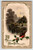Christmas Postcard John Winsch 1912 Farm Country People Song Bird Germany Emboss