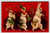 Easter Postcard Bunny White Rabbits Standing Fantasy Holding Carrots Turnips 175