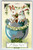 Easter Postcard Bunny White Rabbits Tuck Cracked Egg Flowers Series 704 Embossed