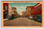 Main Street Charlottesville Virginia Postcard Old Cars Linen Unposted VA Vintage