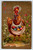 Easter Postcard Dressed Hen Painted Eggs Embossed Anthropomorphic Flowers 1910