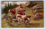 Postcard Cows Animals Rustic Mountains Rocks HKM Serie 228 A Muller Germany