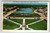 Postcard Asbury Park Birds Eye View Sunset Lake New Jersey Beach Town 1935 Cars