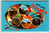 Postcard Greetings From Indiana Chrome Paint Pallet Paintbrush The Hoosier State