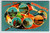 Postcard Greetings From Minnesota Chrome Paint Pallet Paintbrush Colorful Dexter