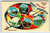 Postcard Greetings From West Virginia Chrome Paint Pallet Paintbrush Mountain