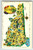 Postcard Greetings From New Hampshire Map Chrome State Ocean Lobster Beach