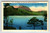 City Reservoir Table Rock Mountain Greenville South Carolina Linen Postcard SC