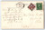Christmas Postcard Art Deco Black White Red Crescent Moon Pointsettia Flowers
