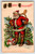 Santa Claus Christmas Postcard Wishbone X-mas Trees H.I. Robbins 1908 Embossed