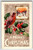 Christmas Postcard Robin Bird Vintage Embossed Poinsettias 1913 Series M 576