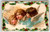 Christmas Postcard Cherub Angles In Clouds Holly Ernest Nister Bavaria Undivided