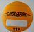 Boston VIP Backstage Pass Hard Classic Rock Cloth Fabric 1994 Walk Tour Orange