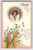 Easter Postcard Ellen Clapsaddle Cherub Angel White Flowers Embossed 1914