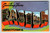 Greeting From Easton PA Large Letter Postcard Pennsylvania Linen Unused Mebane