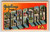 Greeting From Bedford Large Letter Postcard Pennsylvania Linen Unused C T Co.