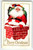 Santa Claus Christmas Postcard Jolly Ole Saint Nick In Chimney Top Embossed