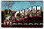 Greetings From Michigan Large Letter Postcard Linen Unused 1940 Automobiles Cars