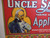 Uncle Sam Yakima Valley Apples Crate Label Original Vintage 1930's Patriotic