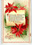 Merry Christmas Postcard Tucks Poinsettias Embossed Series 523 H.M Burnside 1911