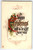 Happy Christmas Bright New Year Postcard Tucks Poinsettias 5109 Vintage 1912