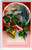 Christmas Wishes Postcard Holly Bells Church Barton & Spooner Gel Series 7002