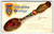 Thanksgiving Joys Postcard Turkey Spoon Souvenir Embossed Greetings Nash T-31