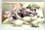 Easter Postcard Eggs Purple Flowers Embossed 1910 Germany International Arts