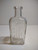 Liquid Stove Polish Clear Glass Bottle JL Prescott New York Vintage 6" Tall