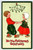Christmas Postcard Dutch Children Under Mistletoe Ivy M. James Series 522 Tuck