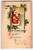 Santa Claus Joyful Christmas Postcard Saint Nick Smokes Pipe Hand Lantern 1921