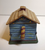 Country Christmas Ceramic Covered Candle Dressed Birds Cabin Shaped Unused