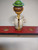 ANRI Chef Stirs Bowl Bottle Stopper Carved Puppet Man Barware Vintage Mechanical