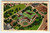 Airplane View Roanoke Virginia Postcard Linen Unused Hotel Grounds In Center